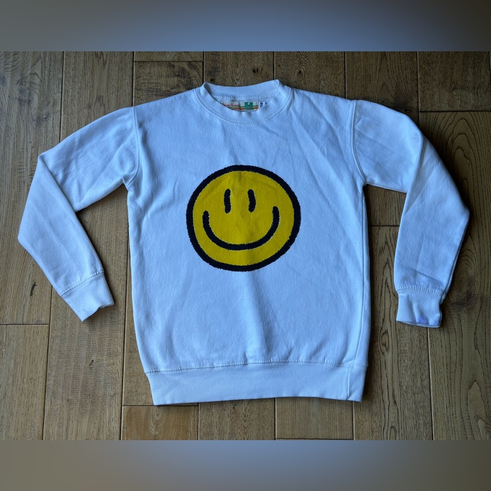 Vintage Havana Smiley Face Crewneck Sweatshirt size Small 7/8